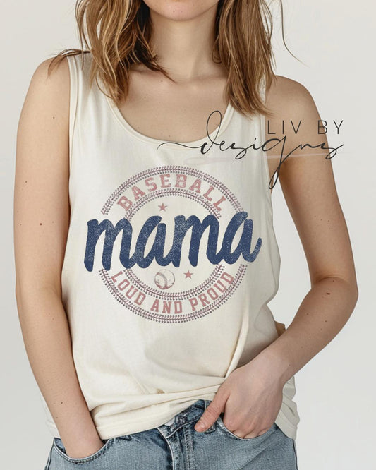 Game Day Baseball Comfort Colors Tank | Retro Baseball Fan Shirt for mom, sideline tank for spring sport season (etsy image id: 7946136578)