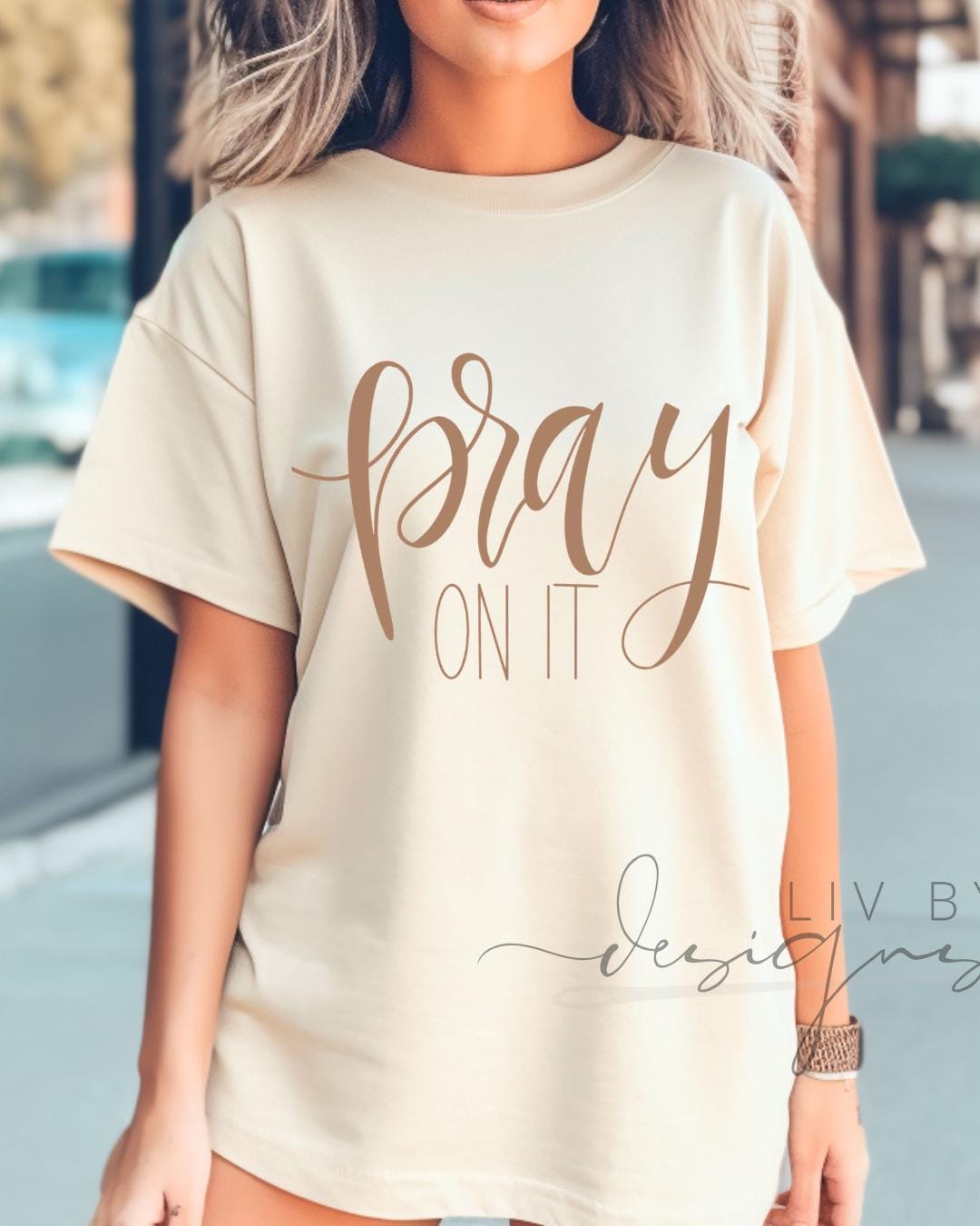 Pray On It Christian Tee | Faith Based Comfort Colors Tee | Gift for Her (etsy image id: 7948715100)