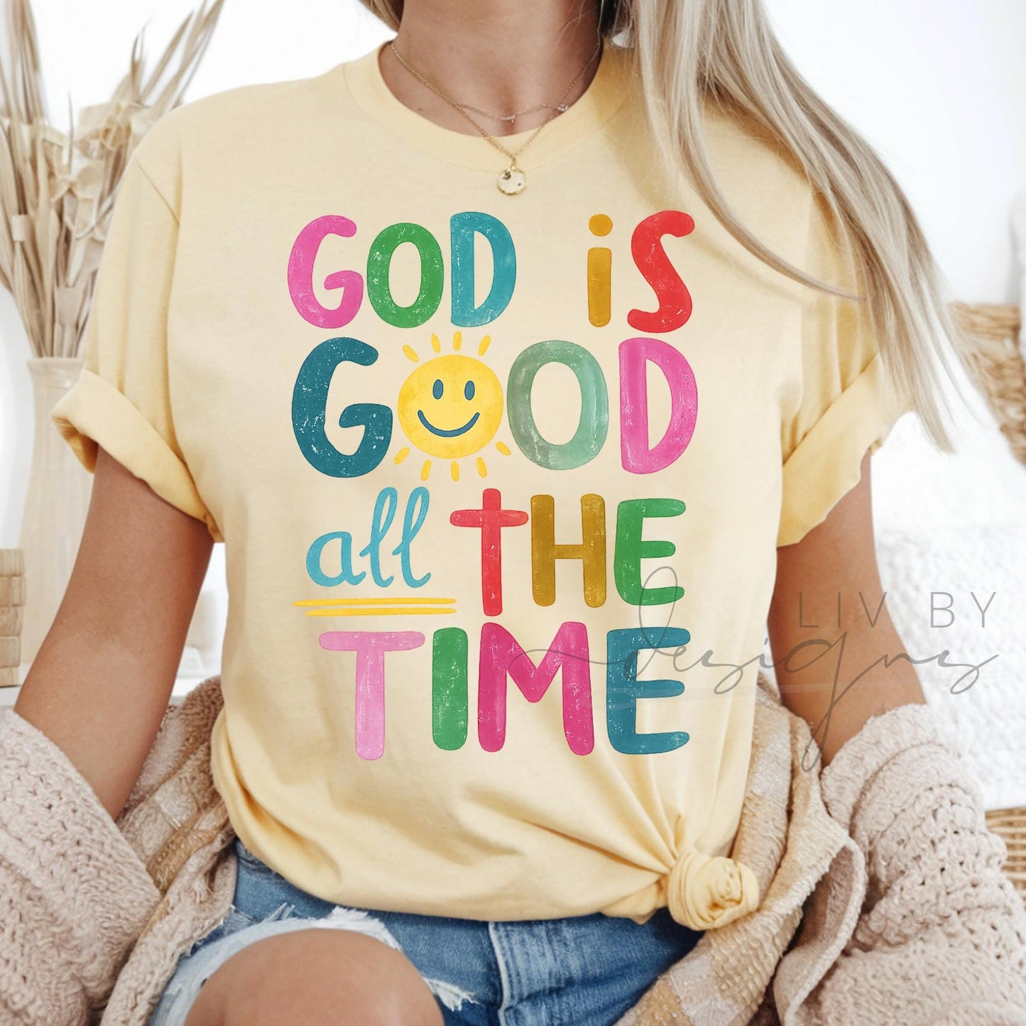 God Is Good Christian Tee | Faith Based Comfort Colors Tee | Gift for Her (etsy image id: 7948789024)