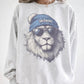 Detroit Football Spirit Animal Crew | Gildan Ash Gray Unisex | Sublimated Lion Graphic | Detroit MI Sports Fan Sweatshirt | Vintage game day (etsy image id: 7954340858)