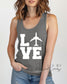 Airplane Love Comfort Colors Tank Top | Vacation Shirt for those who love to fly | Airport Outfit | Wanderlust Tank Top (etsy image id: 7955274946)