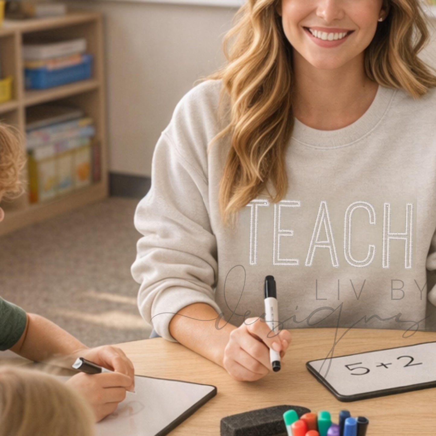 Teacher Appreciation Idea, Personalized crewneck for teacher, thoughtful gift new teacher, teacher attire daily wear comfy teaching outfit (etsy image id: 7961497375)