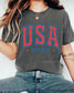 Fourth of July Tshirt, Patriotic Retro tee, Comfort Colors Tee | Patriotic large letter Graphic, USA Retro Shirt (etsy image id: 7980836535)