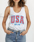 Fourth of July Tank top, Patriotic Retro tank, Comfort Colors Tank top | Patriotic large letter Graphic, USA Retro Shirt (etsy image id: 7981566121)