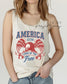 Fourth of July Tank top, Patriotic Retro tank, Comfort Colors Tank top | Patriotic land of the free Graphic, USA Retro Shirt (etsy image id: 7981716107)