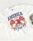 Fourth of July Cropped Tshirt, Patriotic Retro Cropped tee, Comfort Colors Boxy Tee | Patriotic land of the free, USA Retro Shirt (etsy image id: 7986344929)