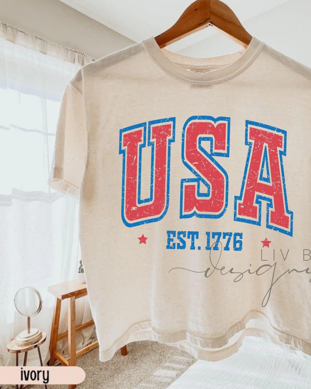 Fourth of July Cropped Tshirt, Patriotic Retro boxy tee, Comfort Colors Cropped Tee | Patriotic large letter Graphic, USA Retro Shirt (etsy image id: 7986348169)