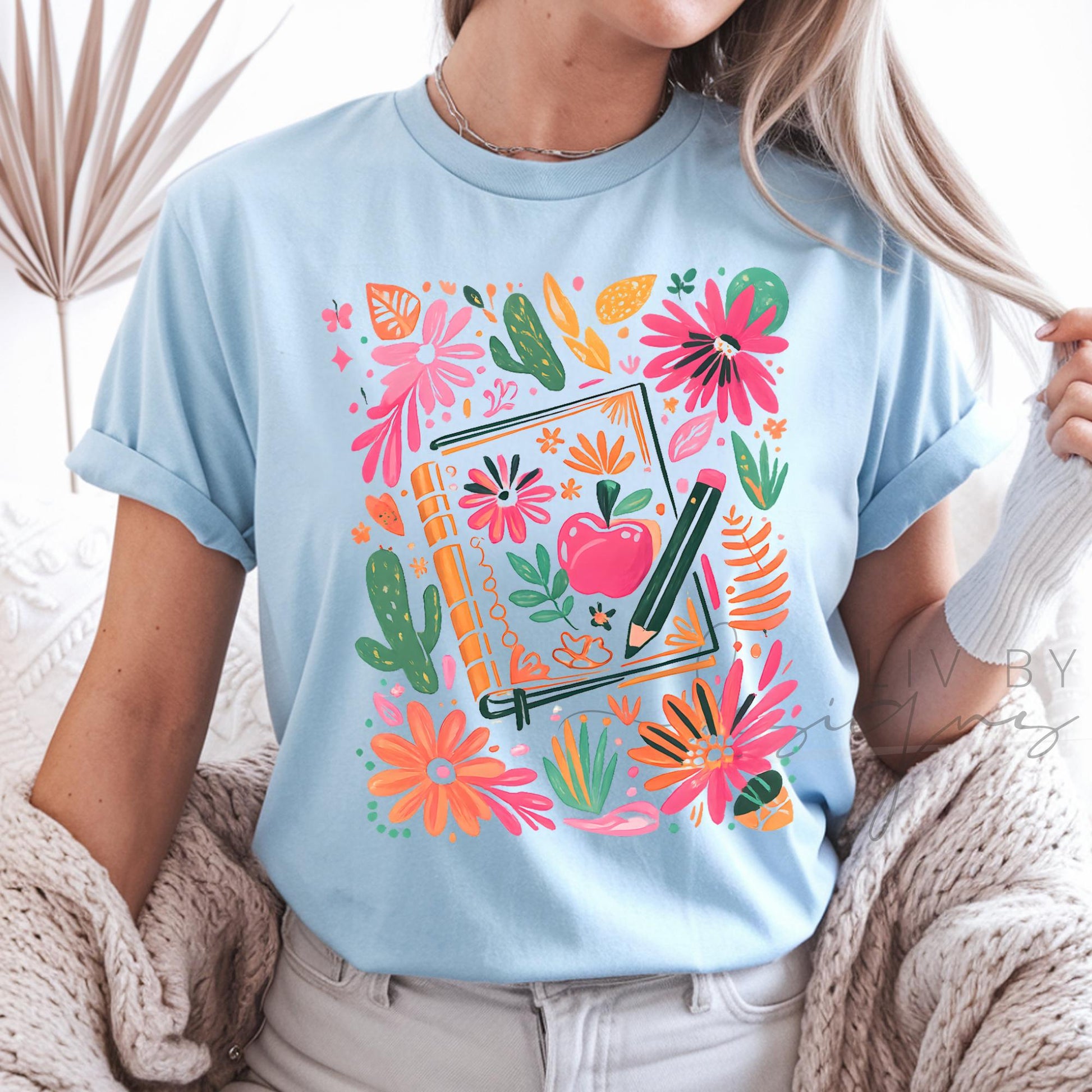 Teacher Tee Comfort Color  | Matching Bestie Teacher Tees, Teacher Appreciation Gift for Elementary Teacher, Bright and Fun Teacher tee (etsy image id: 7986506399)