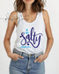Salty Summer Comfort Colors Tank | Summer Boating Graphic Tank, Bright Salty Tank, Relaxing Beach Fit (etsy image id: 7988853037)