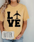Airplane Love Comfort Colors Tee | Vacation Shirt | Airport Outfit, Wanderlust Shirt (etsy image id: 7994247957)