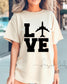 Airplane Love Comfort Colors Tee | Vacation Shirt | Airport Outfit, Wanderlust Shirt (etsy image id: 7994248015)