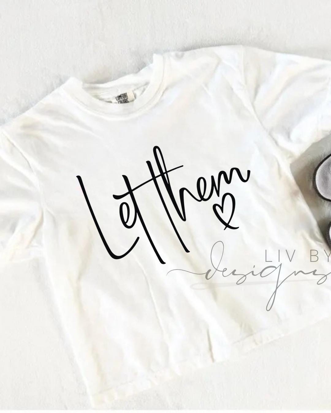 Let Them Cropped Graphic Tee | Comfort Colors __etsy:8042935638