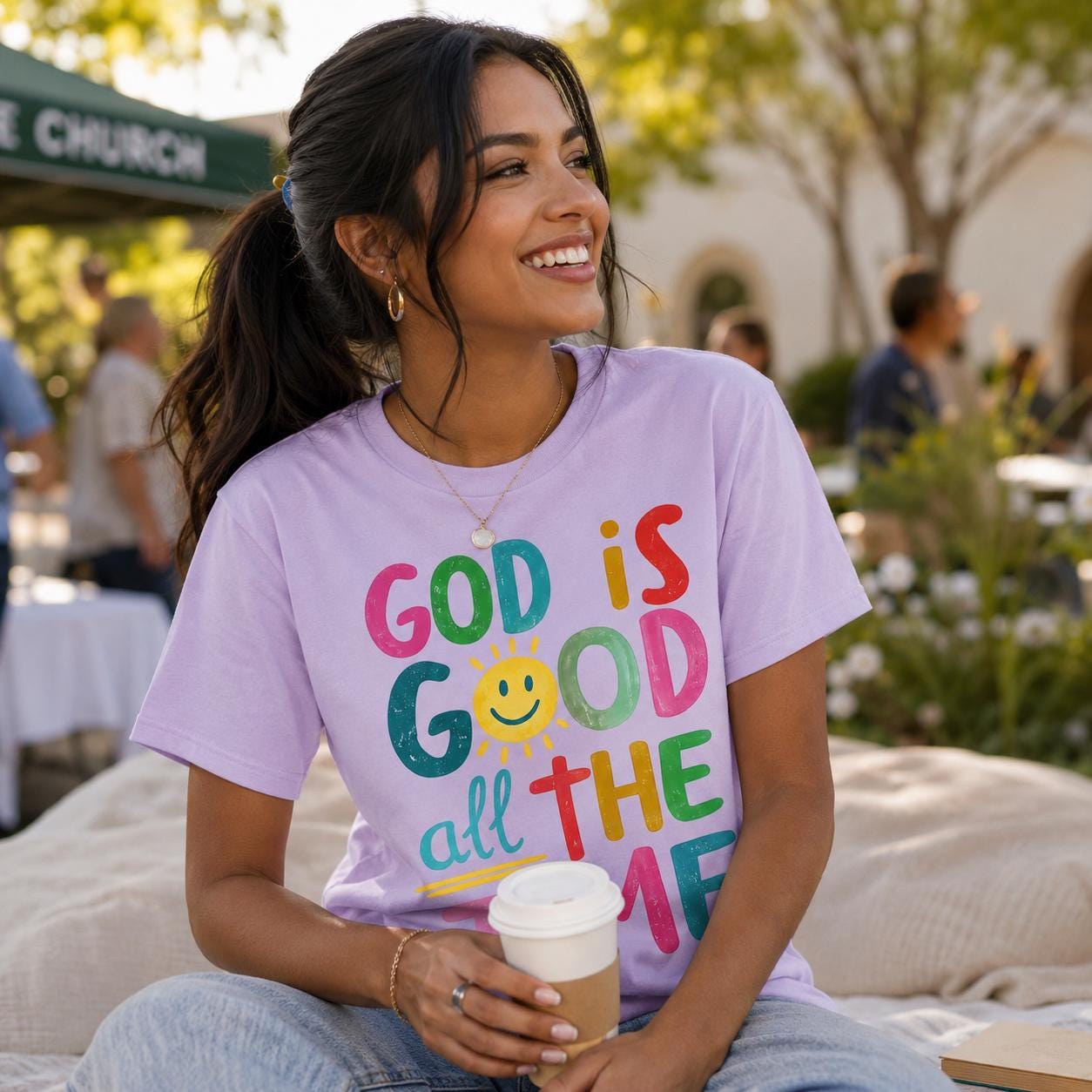 God Is Good Christian Tee | Faith Based Comfort Colors Tee | Gift for Her (etsy image id: 8059612159)