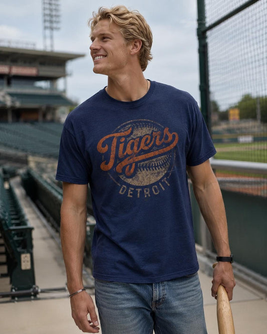 Detroit Baseball Tee | Comfort Colors Tigers Vintage Graphic Shirt (etsy image id: 8061138183)