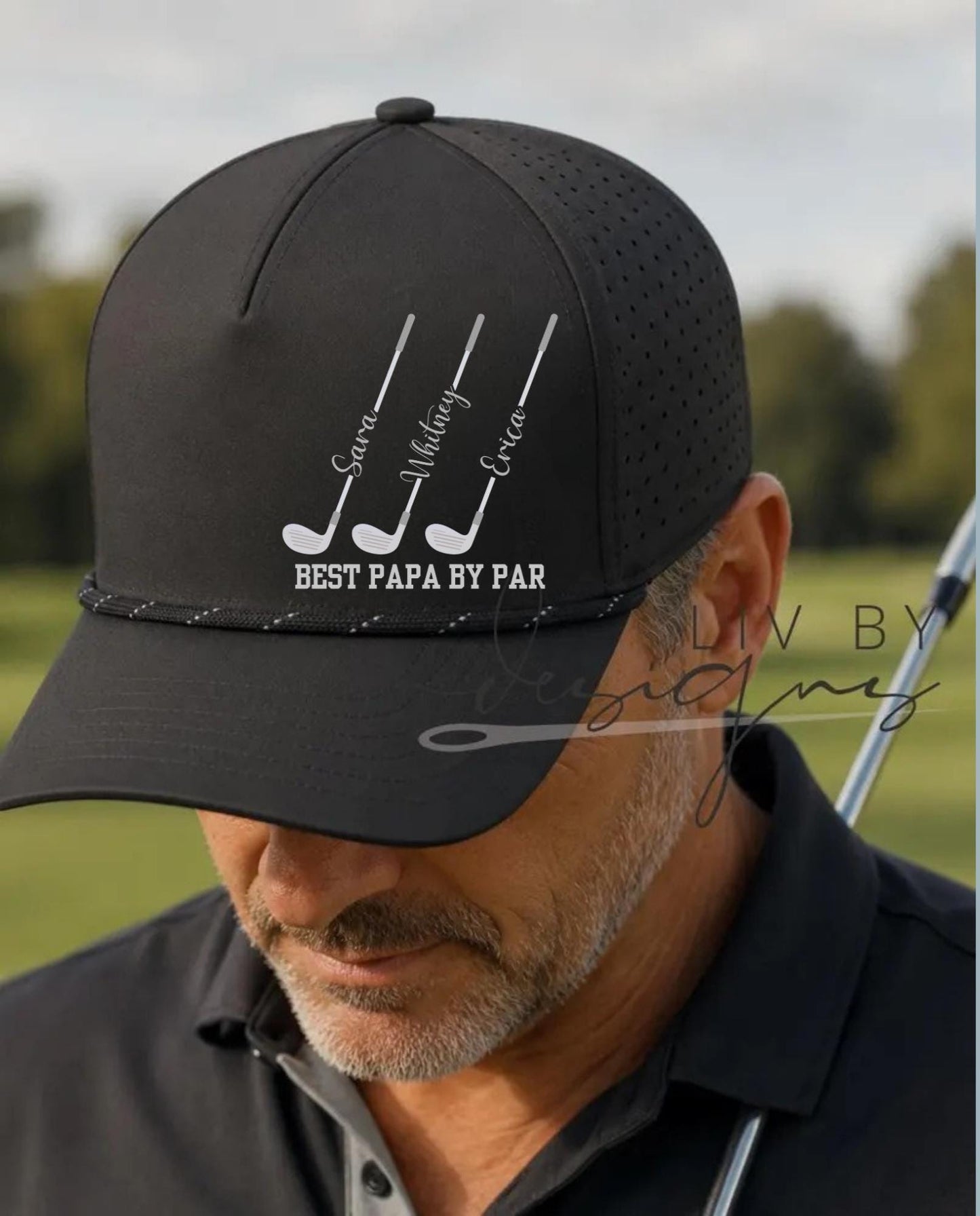 Personalized Golf Hat For Dad, Custom Best Dad By Par Adjustable Cap,  Papa Name Golfing Gift, Husband and Kids Gift Father's Day Gift (etsy image id: 8063329931)