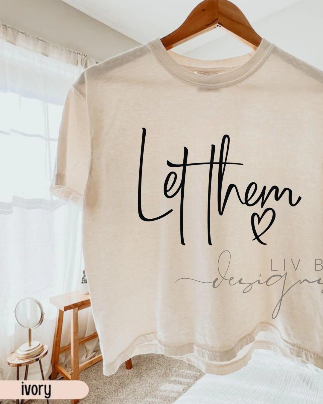 Let Them Cropped Graphic Tee | Comfort Colors __etsy:8090848829