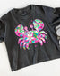 Floral Coastal Crab Crop Tee | Comfort Color Tee __etsy:8091053989