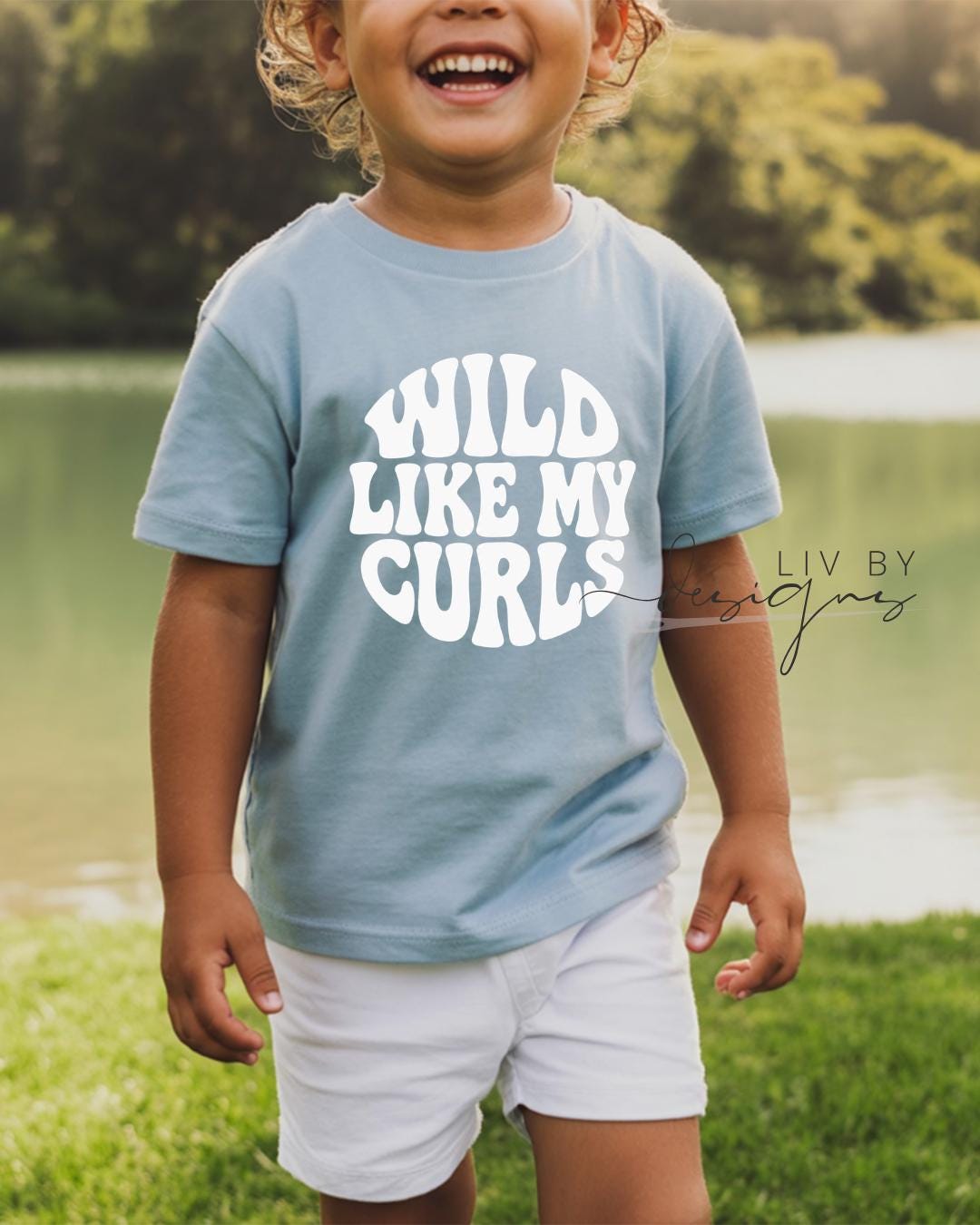 Kids Tee for summer | Wild curly hair kid tee | Wild child tee for nephew or niece | Crazy kid summer Tee