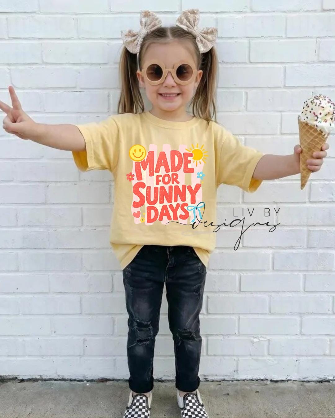 Kids Tee for summer | Made for sunny days kid tee | Wild child tee for nephew or niece | Sunny days summer Tee