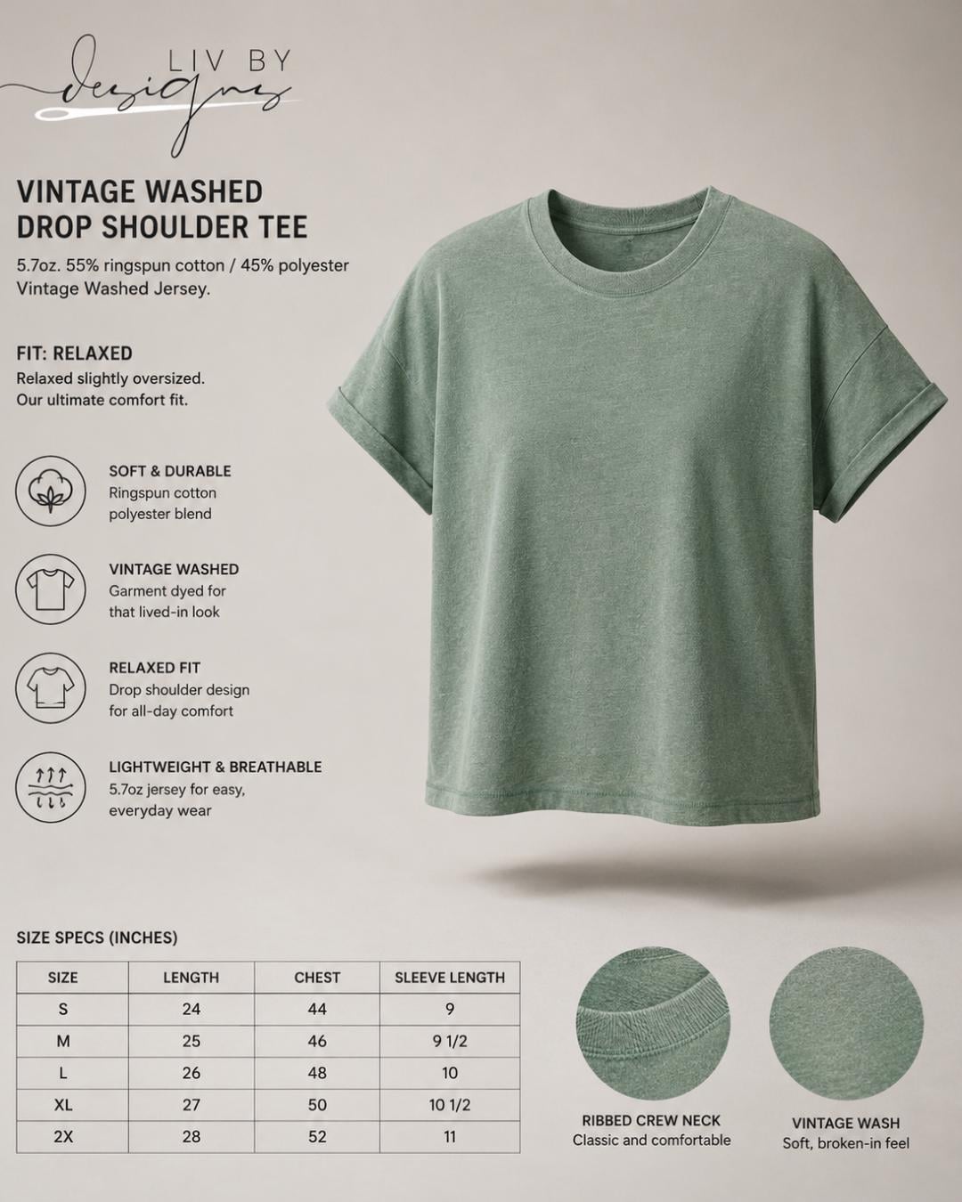 Detroit Baseball Vintage Tee | Vintage Washed Relaxed Fit Graphic T-Shirt | Game Day Shirt | Detroit Fan Apparel | Unisex Drop Shoulder Tee