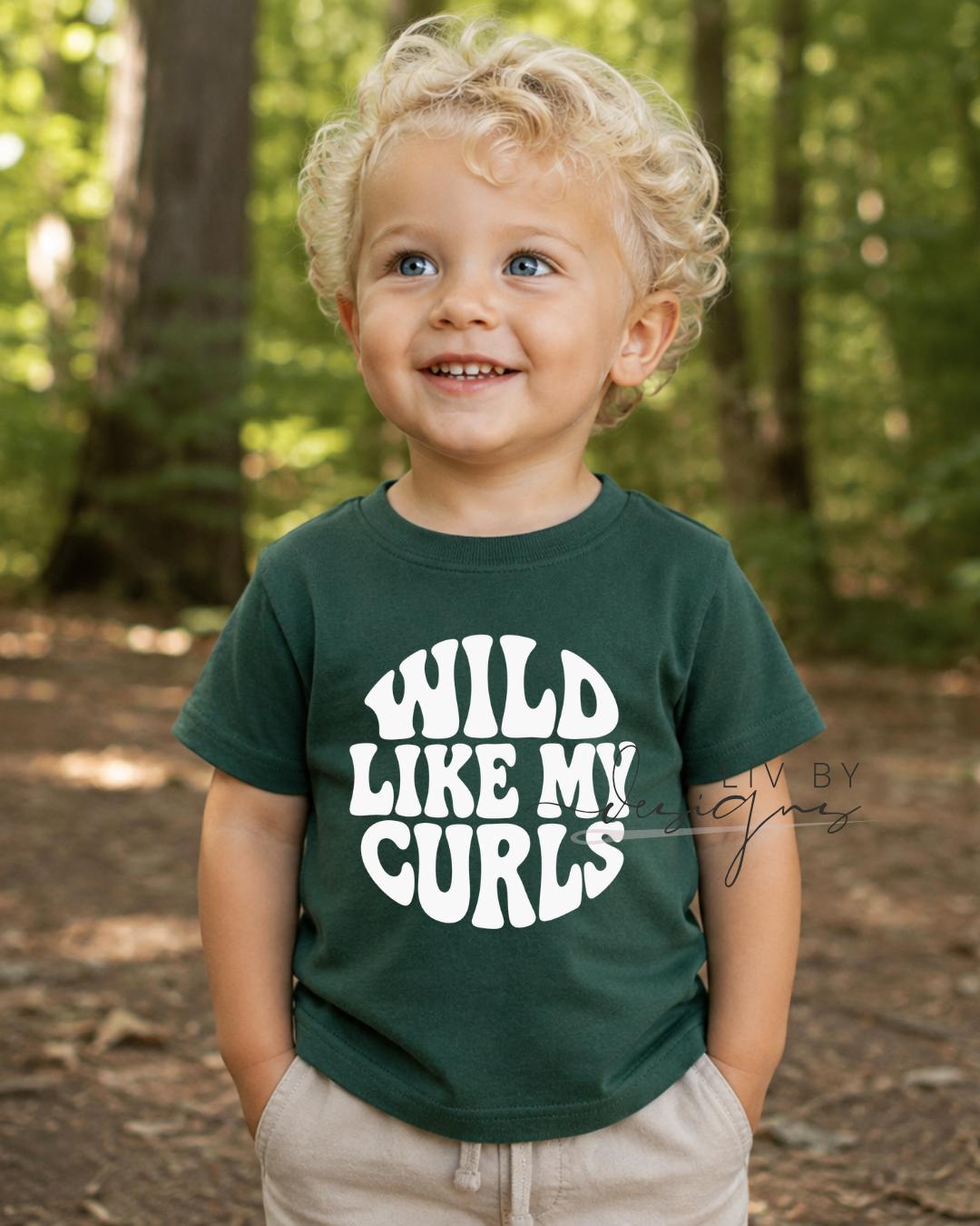 Kids Tee for summer | Wild curly hair kid tee | Wild child tee for nephew or niece | Crazy kid summer Tee