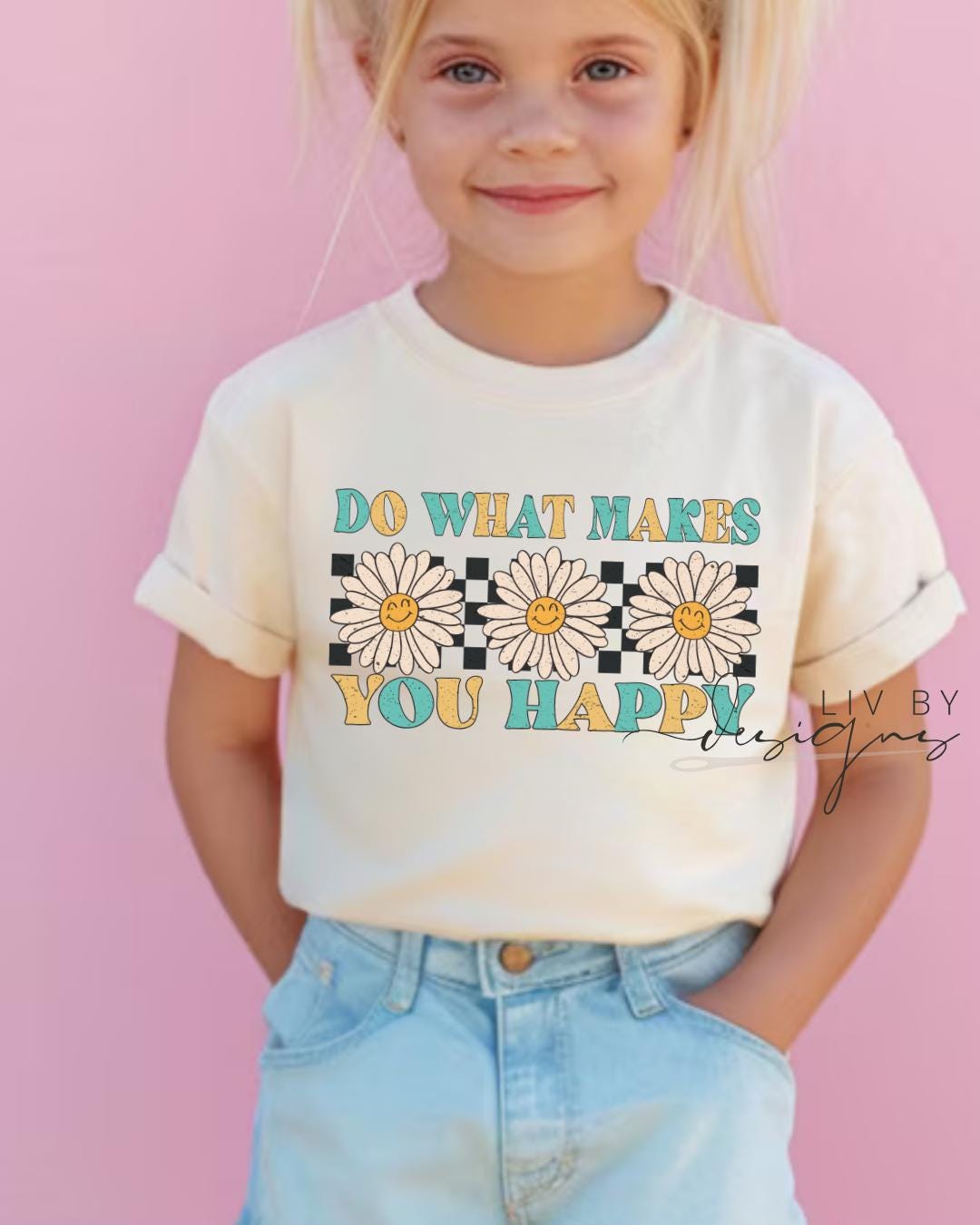 Kids Tee for summer | Made for sunny days kid tee | What makes you happy tee for niece | Sunny days  and daisies summer Tee