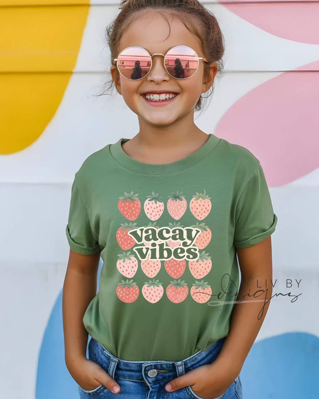 Kids Tee for summer | Summer Vacation Vibes kid tee | Summer Birthday gift for niece or nephew | Summer vacation tee for kids