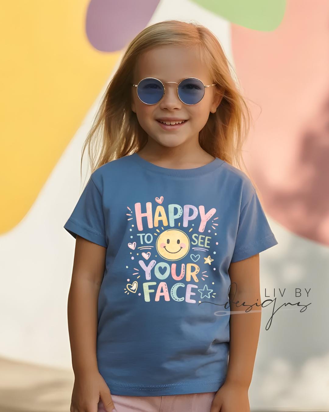Kids Tee for summer | Happy to see your face kid tee | What makes you happy tee for niece | Sunny days happiness summer Tee