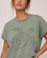 SeaTurtle Summer Tee | Vintage Washed Relaxed Fit Graphic T-Shirt | Beach Shirt | Coastal Summer Apparel | Women's Vacation Tee