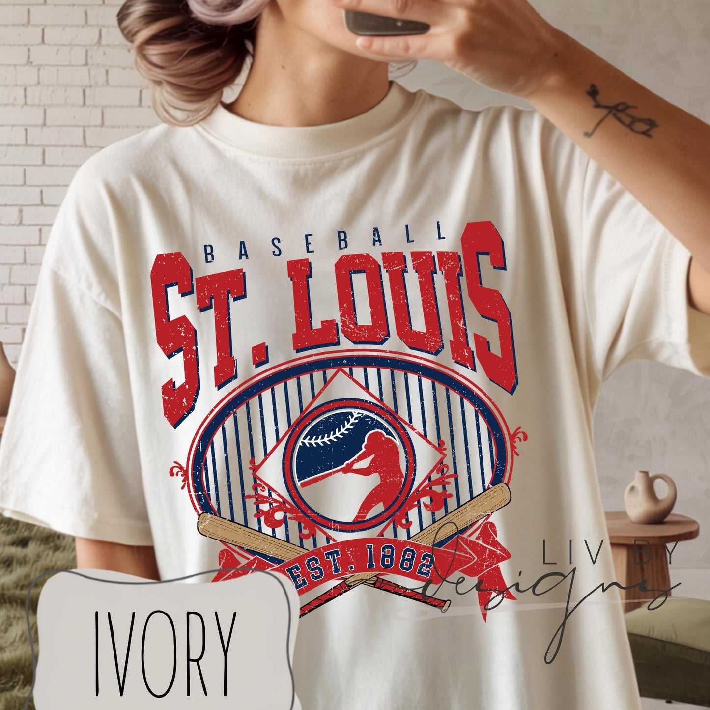 St Louis Baseball Unisex T-shirt  | Vintage Cardinals Graphic Summer Shirt