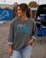 Embroidered Football Team Crewneck | Comfort Colors Pullover __etsy:8280719693