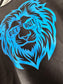 Detroit Lions Head with Glasses DTF Crew Bella and Canvas