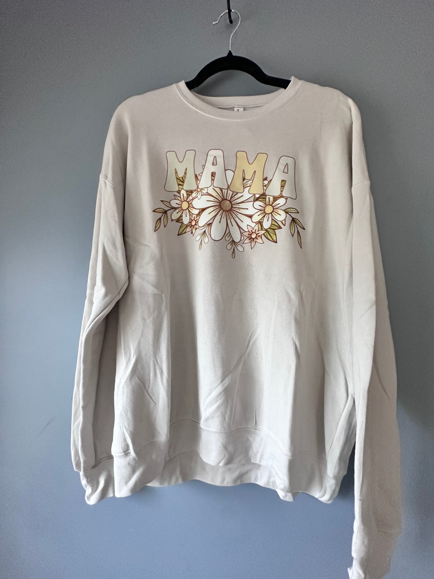 Floral Mama Crew Bella and Canvas