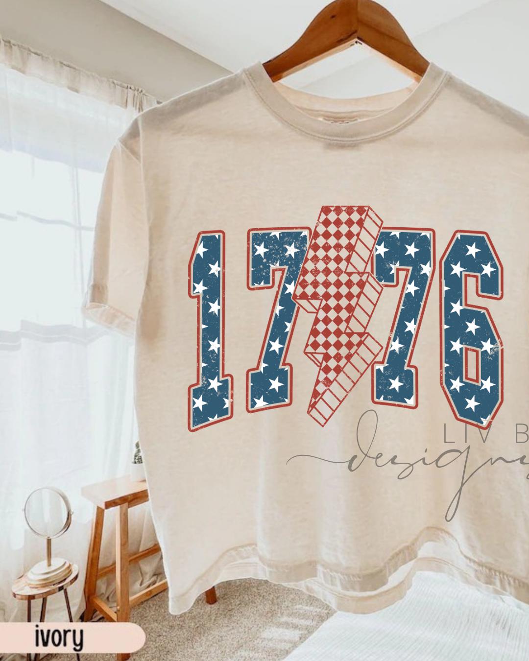 1776 retro Stars and Stripes USA Graphic Crop Top | Comfort Colors Patriotic 250th Anniversary Cropped T-shirt for the 4th of July __etsy:8035191592