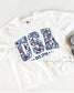 1776 retro 4th of July USA Graphic Crop Top | Comfort Colors Patriotic 250th Anniversary Cropped T-shirt for the 4th of July __etsy:8153546535