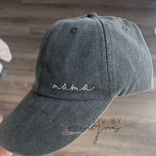 Mama Embroidered Baseball Cap | Simplistic baseball cap | Mama apparel | Minimalist hat apparel